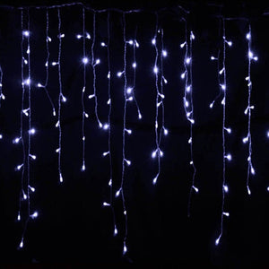 New Year 5M 16.5ft LED Curtain Icicle String Light 96LED Droop 0.4m 0.5m 0.6m Fiary Garland for Christmas Home Indoor Decoration
