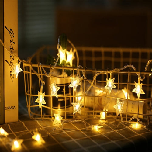1M/3M/6M/10M LED Star Fairy Garland String Lights Novelty For New Year Christmas Wedding Home Indoor Decoration Battery Powered